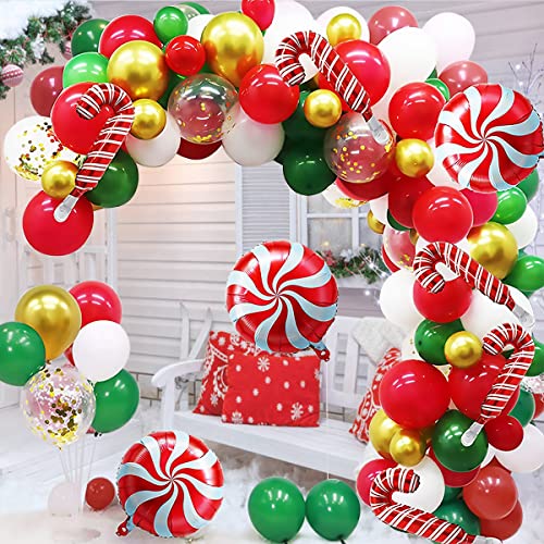 Ballon Girlande Weihnachten Hillylolly 108 Stk. Weihnachtsballons Deko, rot/weiss/grün/gold Weihnachten Ballons Kit, Luftballons Weihnachts, Luftballons Latex, Folienballon für Weihnachtsdekoration Ballon Girlande Weihnachten Hillylolly 108 Stk. Weihnachtsballons Deko, rot/weiss/grün/gold Weihnachten Ballons Kit, Luftballons Weihnachts, Luftballons Latex, Folienballon für Weihnachtsdekoration von Hillylolly