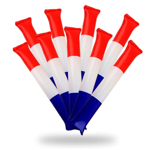 Hillylolly 50 Stück Bam Bam Inflatable Stick Set, Bam Bam Thunder Aufblasbare Noisemakers Stick, Inflatable Stick, Krachmacher Spiel Beifall Luftballons,für Sportveranstaltung von Hillylolly