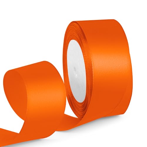 3,8 cm orangefarbenes Band, 22,7 m, orangefarbenes Band für Geschenkverpackungen, Halloween, Weihnachten und Geburtstagsparty, Dekoration, Handwerk, Blumenstrauß, Nähen 3,8 cm orangefarbenes Band, 22,7 m, orangefarbenes Band für Geschenkverpackungen, Halloween, Weihnachten und Geburtstagsparty, Dekoration, Handwerk, Blumenstrauß, Nähen von HimBen
