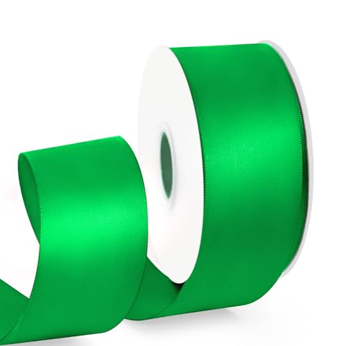 HimBen Doppelseitiges grünes Band, 22,7 m, 3,8 cm, Polyester, grünes Fleckenband für Geschenkverpackungen, Blumensträuße, Hochzeiten, Partys, Einladungen, Dekorationen, Bastelarbeiten und mehr HimBen Doppelseitiges grünes Band, 22,7 m, 3,8 cm, Polyester, grünes Fleckenband für Geschenkverpackungen, Blumensträuße, Hochzeiten, Partys, Einladungen, Dekorationen, Bastelarbeiten und mehr von HimBen