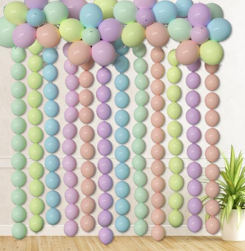 Himache 100 Stück Schnellverbindungs-Luftballons, 15,2 cm, Dekoration für Geburtstagsparty, Babyparty, Hochzeitstag, Pastellfarben Himache 100 Stück Schnellverbindungs-Luftballons, 15,2 cm, Dekoration für Geburtstagsparty, Babyparty, Hochzeitstag, Pastellfarben von Himache