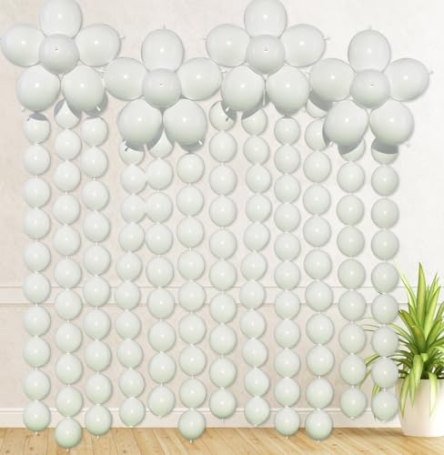 Himache 100 Stück Schnellverbindungs-Luftballons, 15,2 cm, Dekoration für Geburtstagsparty, Babyparty, Hochzeitstag, Weiß Himache 100 Stück Schnellverbindungs-Luftballons, 15,2 cm, Dekoration für Geburtstagsparty, Babyparty, Hochzeitstag, Weiß von Himache