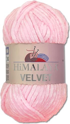 Himalaya Velvet Dolphin Wolle 40 Farben zur Auswahl Chenille Strickgarn Flauschgarn Glanz Accessoire Kleidung Decken 100 g von Himalaya Velvet