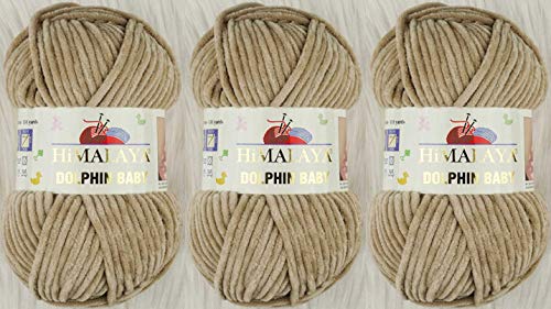 Himalaya 80317 Strickgarn, Delfin-Baby-Garn, 3 Knäuel, 3 x 100 g, super sperriges Babydeckengarn Himalaya 80317 Strickgarn, Delfin-Baby-Garn, 3 Knäuel, 3 x 100 g, super sperriges Babydeckengarn von Himalaya Yarn