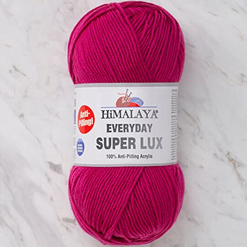 Himalaya Everyday Super Lux 100% Antipilling Acryl Kammgarn Aran Garn 1 Knäuel 100 g 250 m, Garngewicht 4 - Medium, Farbe 13 Himalaya Everyday Super Lux 100% Antipilling Acryl Kammgarn Aran Garn 1 Knäuel 100 g 250 m, Garngewicht 4 - Medium, Farbe 13 von Himalaya Yarn