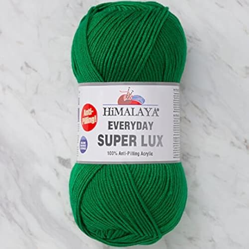 Himalaya Everyday Super Lux 100% Antipilling Acryl Kammgarn Aran Garn 1 Knäuel 100 g 250 m, Garngewicht 4 - Medium, Farbe 16 Himalaya Everyday Super Lux 100% Antipilling Acryl Kammgarn Aran Garn 1 Knäuel 100 g 250 m, Garngewicht 4 - Medium, Farbe 16 von Himalaya Yarn