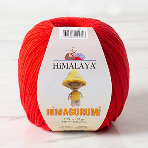 Himalaya Himagurumi Amigurumi-Garn, 50 % Baumwolle, 50 % Acryl, 1 Knäuel à 50 g, 145 m, Garngewicht 4 M, Farbe 32 von Himalaya Yarn