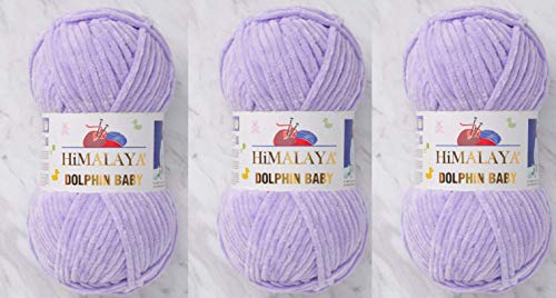 3 Knäuel Himalaya Delphin Baby Garn 395 Yards 3x100g Super Bulky Baby Blanket Garn (80305) von Himalaya Yarns