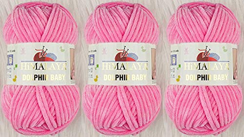 3 Knäuel Himalaya Delphin Baby Garn 395 Yards 3x100g Super Bulky Baby Blanket Garn (80309) von Himalaya Yarns