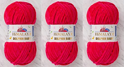 3 Knäuel Himalaya Delphin Baby Garn 395 Yards 3x100g Super Bulky Baby Blanket Garn (80314) von Himalaya Yarns