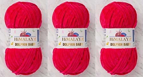 3 Knäuel Himalaya Delphin Baby Garn 395 Yards 3x100g Super Bulky Baby Blanket Garn (80314) von Himalaya Yarns