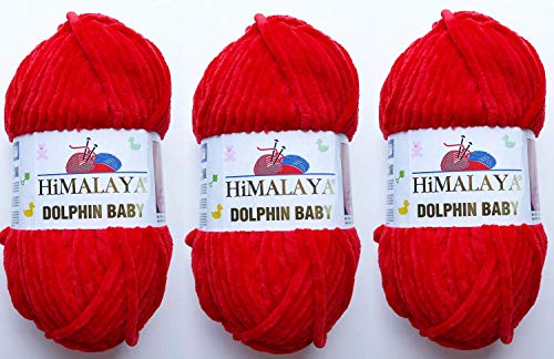 3 Knäuel Himalaya Delphin Baby Garn 395 Yards 3x100g Super Bulky Baby Blanket Garn (80318) von Himalaya Yarns