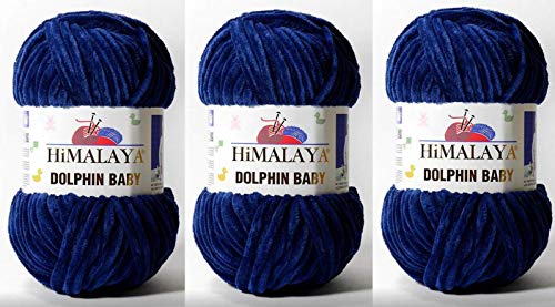 3 Knäuel Himalaya Delphin Baby Garn 395 Yards 3x100g Super Bulky Baby Blanket Garn (80321) von Himalaya Yarns