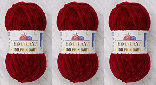 3 Knäuel Himalaya Delphin Baby Garn 395 Yards 3x100g Super Bulky Baby Blanket Garn (80322) von Himalaya Yarns