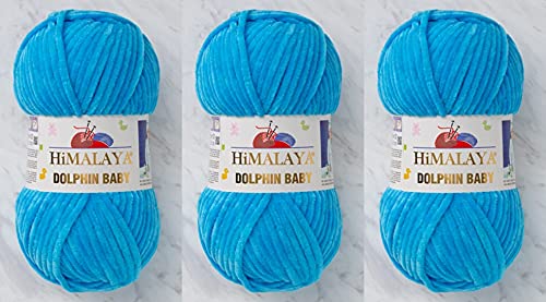 3 Knäuel Himalaya Delphin Baby Garn 395 Yards 3x100g Super Bulky Baby Blanket Garn (80326) von Himalaya Yarns