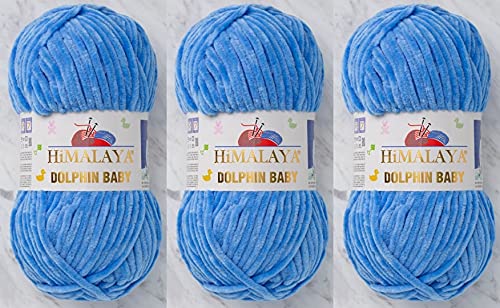 3 Knäuel Himalaya Delphin Baby Garn 395 Yards 3x100g Super Bulky Baby Blanket Garn (80327) von Himalaya Yarns