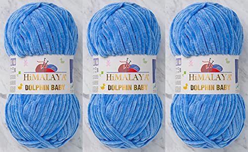 3 Knäuel Himalaya Delphin Baby Garn 395 Yards 3x100g Super Bulky Baby Blanket Garn (80327) von Himalaya Yarns