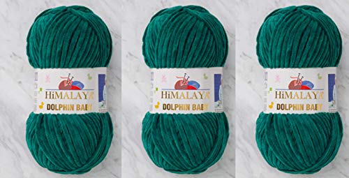 3 Knäuel Himalaya Delphin Baby Garn 395 Yards 3x100g Super Bulky Baby Blanket Garn (80331) von Himalaya Yarns