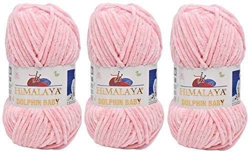 3 Knäuel Himalaya Dolphin Baby Garn 390 Yards 3x100g Super Bulky Baby Decke Garn (80319) von Himalaya Yarns