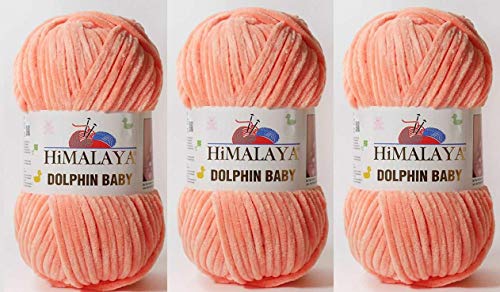 Himalaya Delphin Baby Garn, 3 Stück, 395 Meter, 3 x 100 g, super sperriges Babydeckengarn (80355) von Himalaya Yarns