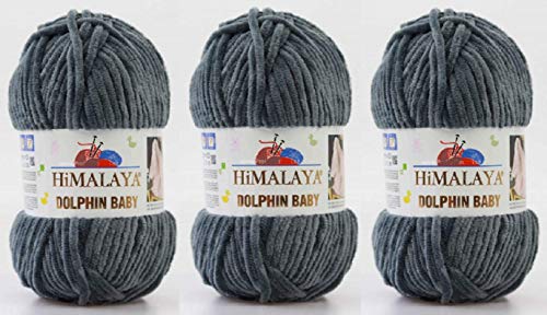 Himalaya Delphin Baby Garn, 3 Stück, 395 Meter, 3 x 100 g, super sperriges Babydeckengarn (80367) von Himalaya Yarns