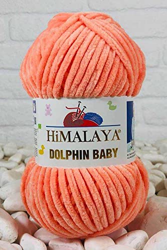 Himalaya Dolphin Baby Garn 100% MicroPolyester Lot of 2 skn 260 Yards 2x100g Super Bulky :6 Baby Chenille Garn (80355) von Himalaya Yarns