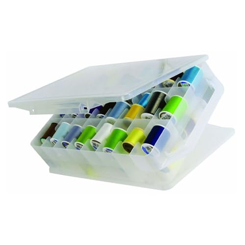 Himilucky Näh-Organizer-Box, 46 Fächer, doppelseitig, tragbar, Kunststoff, Aufbewahrung für Nähgarn, Stickgarn, Bastelaufbewahrung und kleines Spielzeug Himilucky Näh-Organizer-Box, 46 Fächer, doppelseitig, tragbar, Kunststoff, Aufbewahrung für Nähgarn, Stickgarn, Bastelaufbewahrung und kleines Spielzeug von Himilucky