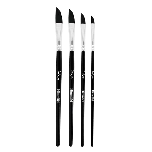 Himmlfel Dagger Pinsel,4 PCS dolchpinsel schwertpinsel for Ölfarbe acrylfarben Aquarell,Schräge Form mit Krümmung dolch Pinsel,professionell Schwert pinselset,Konzipiert für Anfänger und Künstler Himmlfel Dagger Pinsel,4 PCS dolchpinsel schwertpinsel for Ölfarbe acrylfarben Aquarell,Schräge Form mit Krümmung dolch Pinsel,professionell Schwert pinselset,Konzipiert für Anfänger und Künstler von Himmlfel