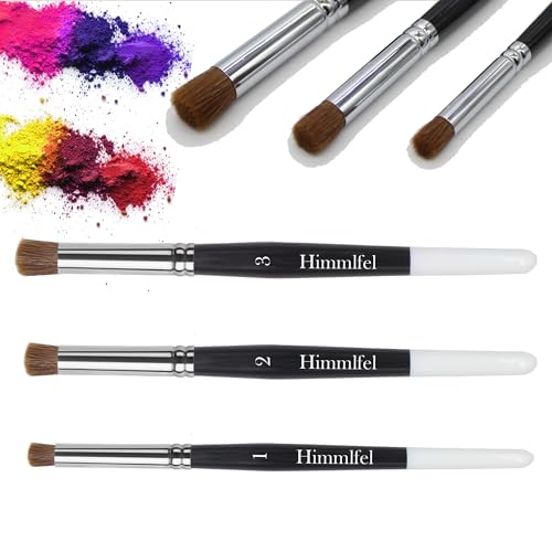 Himmlfel Pastell Pinsel Set, 3 Stück Misch- und Glättungs Pinsel für Pastellkreiden, Ölpastellkreiden, Kohle, Anfänger- und Künstler zum Mischen von weichen Pastellkreiden, drybrush, Papiermischung von Himmlfel