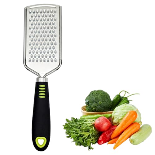 Hinapan 1 Stück Edelstahl Käsereibe, Rostfreie Metall-Zestenreibe mit Griff, Zitronenschaber mit Griff, Flache Handreibe für Gemüse, Zitrone, Käse, Kohl und Kartoffeln Hinapan 1 Stück Edelstahl Käsereibe, Rostfreie Metall-Zestenreibe mit Griff, Zitronenschaber mit Griff, Flache Handreibe für Gemüse, Zitrone, Käse, Kohl und Kartoffeln von Hinapan