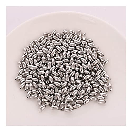 Hinleise 8 mm Vintage Spacer Perlen Oval Perlen DIY Perlen Anhänger Zubehör für Schmuckherstellung Kleidung Hut Dekor Silber, 1000 Stück Hinleise 8 mm Vintage Spacer Perlen Oval Perlen DIY Perlen Anhänger Zubehör für Schmuckherstellung Kleidung Hut Dekor Silber, 1000 Stück von Hinleise