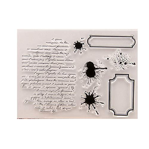 Hinleise Transparenter Silikon-Stempel, Siegelbogen, antikes Schreiben, Prägeschablonen für Kartenherstellung, Scrapbooking, Dekoration, Wörter, Tagebuch, DIY Album Hinleise Transparenter Silikon-Stempel, Siegelbogen, antikes Schreiben, Prägeschablonen für Kartenherstellung, Scrapbooking, Dekoration, Wörter, Tagebuch, DIY Album von Skyvov