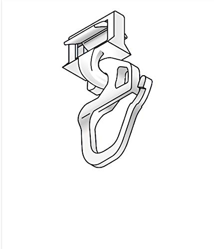 Gardinengleiter Clickgleiter HC 91 für Kunststoff Gardinenschiene 4 mm Lauf von Hinno