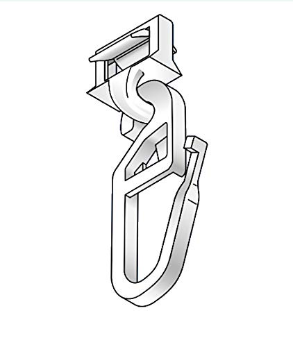 Gardinengleiter Clickgleiter HC 92 für Kunststoff Gardinenschiene 4 mm Lauf von Hinno