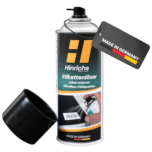 Hinrichs Etikettenentferner 400ml - Klebstoffentferner & Etikettenlöser Spray - Kleberentferner für Fensterrahmen, Sticker uvm. - Entferner für Aufkleber, Klebereste & Etiketten - Kleber Remover Hinrichs Etikettenentferner 400ml - Klebstoffentferner & Etikettenlöser Spray - Kleberentferner für Fensterrahmen, Sticker uvm. - Entferner für Aufkleber, Klebereste & Etiketten - Kleber Remover von Hinrichs