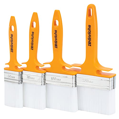Hinrichs Lasurpinsel Set – 4X Malerpinsel Set Profi in den Breiten 50mm, 70mm, 100mm & 120mm –Lackierpinsel für Lack, Öl und Farbe - Pinsel für Holzlasur - Pinsel Set Paint Brush - Fensterpinsel Hinrichs Lasurpinsel Set – 4X Malerpinsel Set Profi in den Breiten 50mm, 70mm, 100mm & 120mm –Lackierpinsel für Lack, Öl und Farbe - Pinsel für Holzlasur - Pinsel Set Paint Brush - Fensterpinsel von Hinrichs