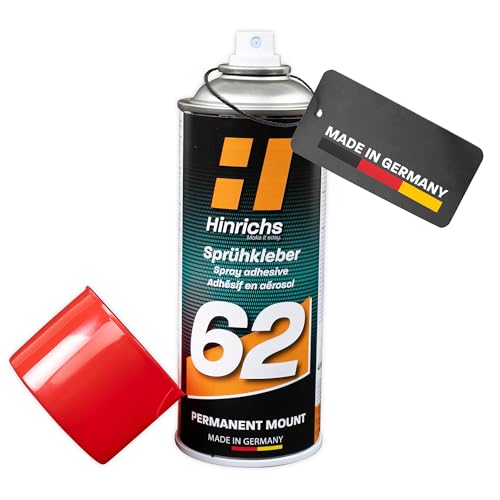 Hinrichs Sprühkleber 400ml - extra stark & wasserfest - Kleber für Dachhimmel, Stoff, Kunststoff, Papier, Pappe, Styropor, Metall uvm. - Heimwerken, Handwerk & Auto - Klebespray transparent Hinrichs Sprühkleber 400ml - extra stark & wasserfest - Kleber für Dachhimmel, Stoff, Kunststoff, Papier, Pappe, Styropor, Metall uvm. - Heimwerken, Handwerk & Auto - Klebespray transparent von Hinrichs
