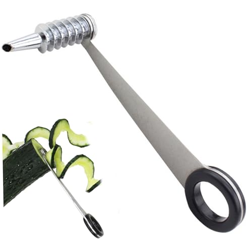 Hintyne Kartoffelspiralschneider Handgehaltener Mehrzweck-Spiralschneider aus Edelstahl für Karotten Gurken und mehr für kreatives Kochen Hintyne Kartoffelspiralschneider Handgehaltener Mehrzweck-Spiralschneider aus Edelstahl für Karotten Gurken und mehr für kreatives Kochen von Hintyne