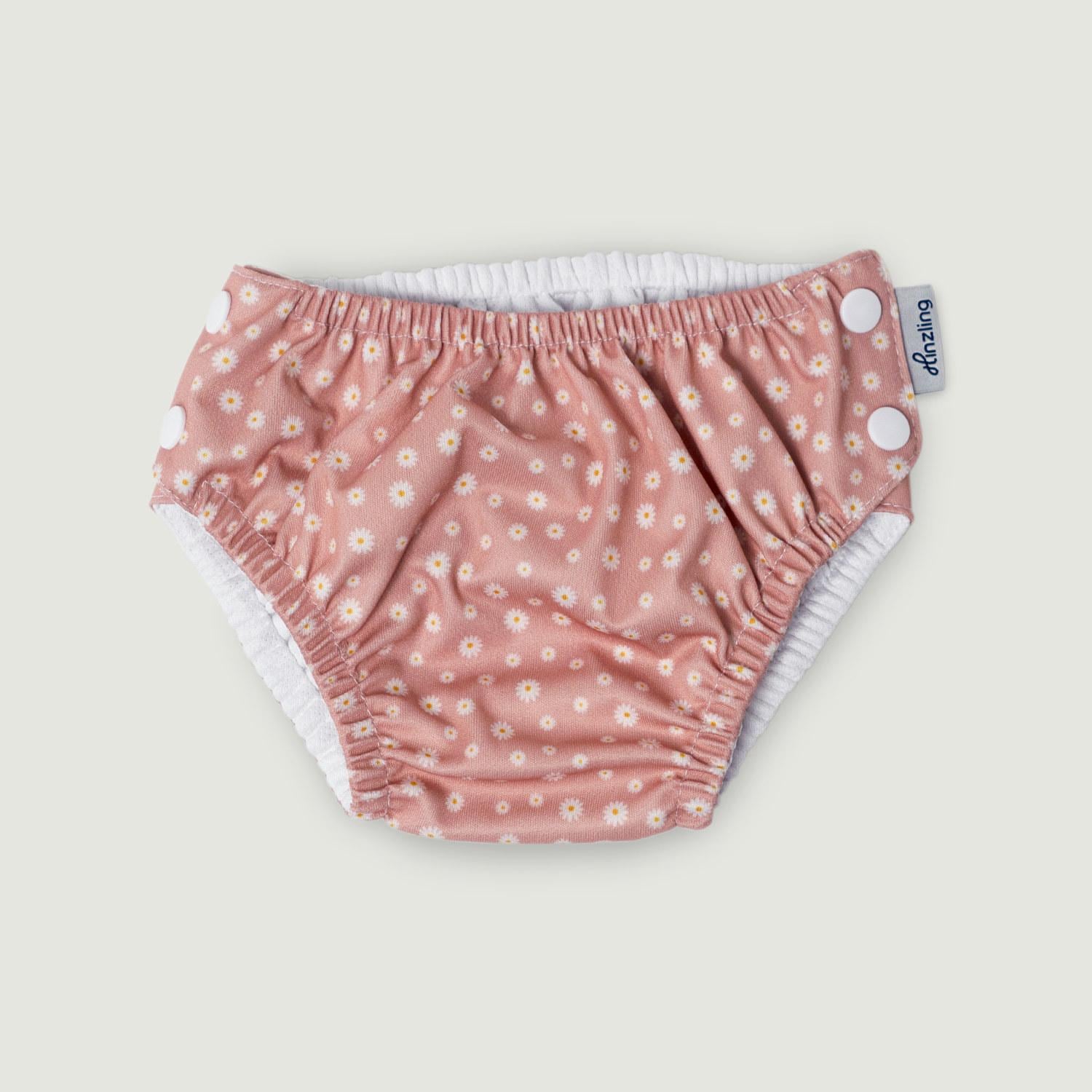 Schwimmwindel Baby | Daisy Blush Nachhaltig Und Wiederverwendbar| Mit Druckknöpfen Größen Für Säuglinge, Babys, Kleinkind Schwimmwindel Baby | Daisy Blush Nachhaltig Und Wiederverwendbar| Mit Druckknöpfen Größen Für Säuglinge, Babys, Kleinkind von HinzlingBaby