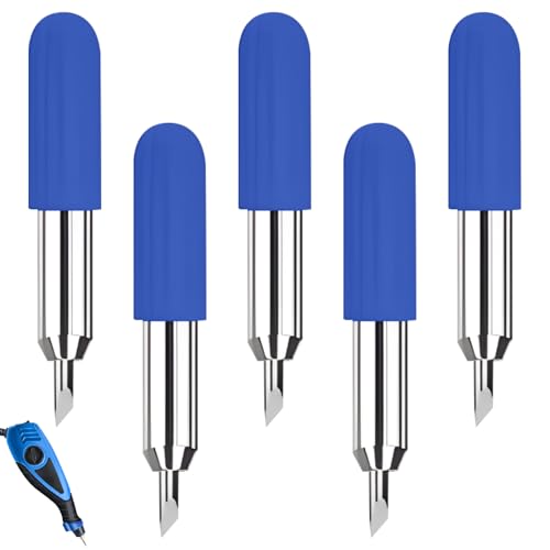 5 Stück Schneidklingen für Cricut Joy, Wolframstahl Ersatzklingen mit 60 Grad feiner Spitze Präzise Schneideplotter Klingen für Vinyl Schneidemaschine Papier Stoffe Folie Crafting Tool Accessory 5 Stück Schneidklingen für Cricut Joy, Wolframstahl Ersatzklingen mit 60 Grad feiner Spitze Präzise Schneideplotter Klingen für Vinyl Schneidemaschine Papier Stoffe Folie Crafting Tool Accessory von Hioip