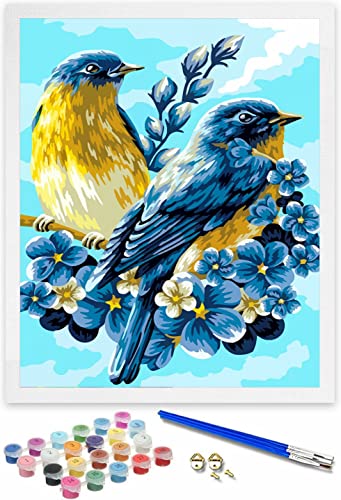 Hiolife Malen nach Zahlen für Kinder & Erwachsene & Anfänger, DIY-Acryl-Malerei, Geschenk-Kits, 40,6 x 50,8 cm Vögel – ohne Rahmen Hiolife Malen nach Zahlen für Kinder & Erwachsene & Anfänger, DIY-Acryl-Malerei, Geschenk-Kits, 40,6 x 50,8 cm Vögel – ohne Rahmen von Hiolife