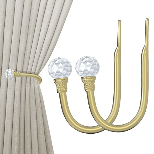 Hion Vorhanghalter, goldfarben, 2 Stück, Vorhang-Raffhalter, Wandmontage, Vorhanghaken, Halter für Vorhänge Hion Vorhanghalter, goldfarben, 2 Stück, Vorhang-Raffhalter, Wandmontage, Vorhanghaken, Halter für Vorhänge von Hion