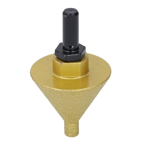 50 Mm (2) Diamonding-Schrägbit mit M10-Stange, Professioneller Grad für Marmor/Quarz, Multifunktionsloch-Vergrößerung und -kanten Trimmen, Kompatibel mit Winkelschleifen von Hiraith