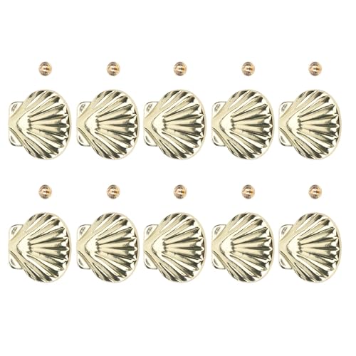 Hiraith 10 Sets 33 Mm Goldschalennieten mit 4,5 -Mm -Schraubenrücken - Legierter Dekorative Ledernieten für Gürtel, Handtaschen und Schuhe, Elegante Handwerksnietset für DIY & Reparatur Hiraith 10 Sets 33 Mm Goldschalennieten mit 4,5 -Mm -Schraubenrücken - Legierter Dekorative Ledernieten für Gürtel, Handtaschen und Schuhe, Elegante Handwerksnietset für DIY & Reparatur von Hiraith