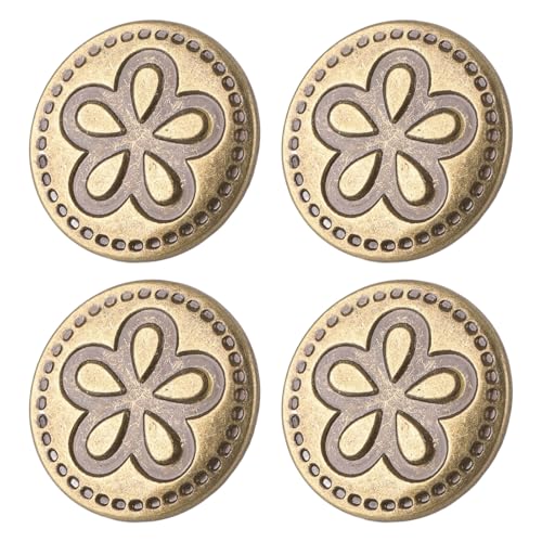 Hiraith 125 Sets Bronze 17mm 5 -Petalblütenhosen -Knöpfe - Edelstahl -Gewinde -Nietknöpfe mit 2,5 X 8 Mm Schrauben - Kein Abwasserersatz für Hosen, Jacken und Gürtel Hiraith 125 Sets Bronze 17mm 5 -Petalblütenhosen -Knöpfe - Edelstahl -Gewinde -Nietknöpfe mit 2,5 X 8 Mm Schrauben - Kein Abwasserersatz für Hosen, Jacken und Gürtel von Hiraith