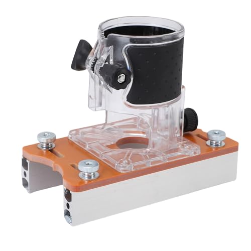 Hiraith 2-in-1 Holztrimmer-Router-Basis für 65mm Trimmer-Aluminium Legierung Verstellbare Schlitz Halterung, Kompakt und Leicht für Abschalt, Fräsen und Holz Bearbeitung Hiraith 2-in-1 Holztrimmer-Router-Basis für 65mm Trimmer-Aluminium Legierung Verstellbare Schlitz Halterung, Kompakt und Leicht für Abschalt, Fräsen und Holz Bearbeitung von Hiraith
