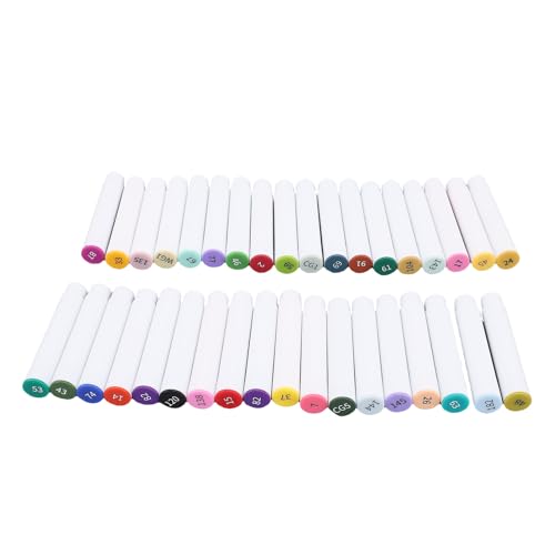 Hiraith 36pcs Alkohol-Basis-Marker-Tinten-Nachfüllungen, Schmuddessicherer, Lebendiger Farben für Reibungsloses Schreiben und Zeichnen, Leckere PP-Kunststoffschale, Ideal für Schule, Hiraith 36pcs Alkohol-Basis-Marker-Tinten-Nachfüllungen, Schmuddessicherer, Lebendiger Farben für Reibungsloses Schreiben und Zeichnen, Leckere PP-Kunststoffschale, Ideal für Schule, von Hiraith