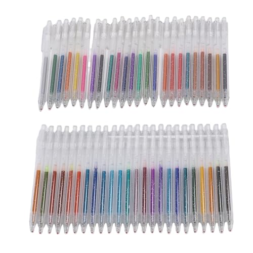 Hiraith 48-Farben-Premium-Glitter-Gel-Stift-Set, 1,0 Mm Feiner Tipps Sparkle-Marker Zum Zeichnen, Journaling und Planer Dekor, Glattes Schreiben ohne Skip, Comfort Grip Hiraith 48-Farben-Premium-Glitter-Gel-Stift-Set, 1,0 Mm Feiner Tipps Sparkle-Marker Zum Zeichnen, Journaling und Planer Dekor, Glattes Schreiben ohne Skip, Comfort Grip von Hiraith