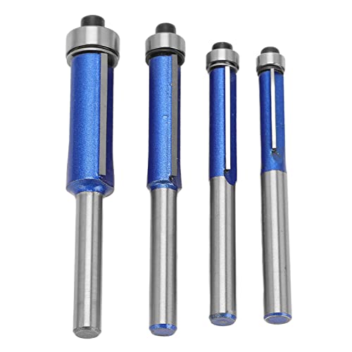 Hiraith 4pcs Trimmbit Tiefe Einstellbare Verschleißfestigkeit Starker Schnittkanten 1/4in Shank Router Bit Hiraith 4pcs Trimmbit Tiefe Einstellbare Verschleißfestigkeit Starker Schnittkanten 1/4in Shank Router Bit von Hiraith
