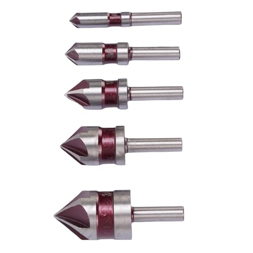 Hiraith 5 Flötenkaltersink -Bohrer -Bit -Set - M35 Hochgeschwindigkeitsstahl 82 ° Schalbbefänger, 5 -Stück, 1/4 "3/8" 1/2 "5/8" 3/4 ", für Holz, Plastik, Aluminium - Inklusive Lagerbox Hiraith 5 Flötenkaltersink -Bohrer -Bit -Set - M35 Hochgeschwindigkeitsstahl 82 ° Schalbbefänger, 5 -Stück, 1/4 "3/8" 1/2 "5/8" 3/4 ", für Holz, Plastik, Aluminium - Inklusive Lagerbox von Hiraith